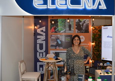 Lucy Sobarzo, from Elecna sells radios and cameras for banana inspection.